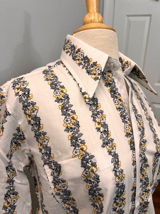Montgomery Ward Other - Vintage Retro Mod Short Sleeve Button Down Shirt Pointy Collar Sz M